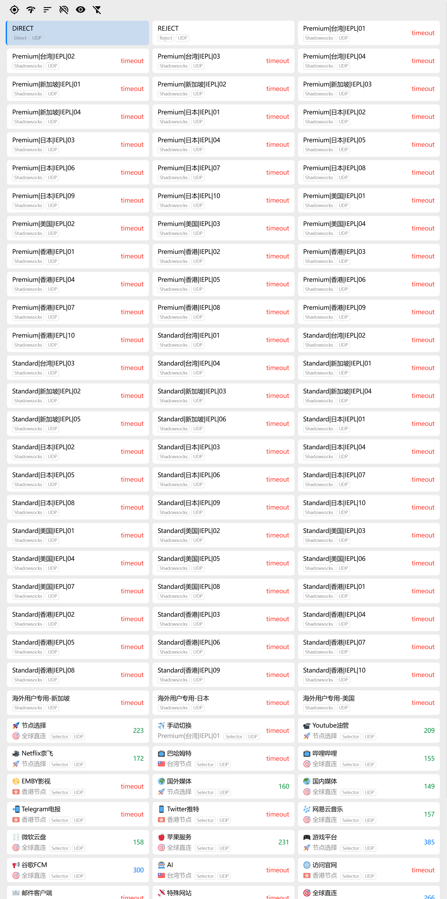 忍者云节点全红